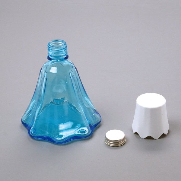 日本製 富士山造型玻璃瓶 375ml | 酒瓶 水瓶 飲料瓶 果汁瓶 玻璃瓶