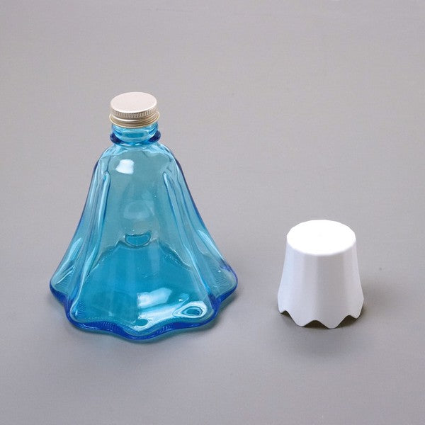 日本製 富士山造型玻璃瓶 375ml | 酒瓶 水瓶 飲料瓶 果汁瓶 玻璃瓶