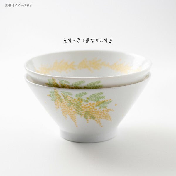 日本製 美濃燒 含羞草白釉碗盤 | 陶瓷碗 飯碗 圓盤 淺盤 多用碗 簡約北歐