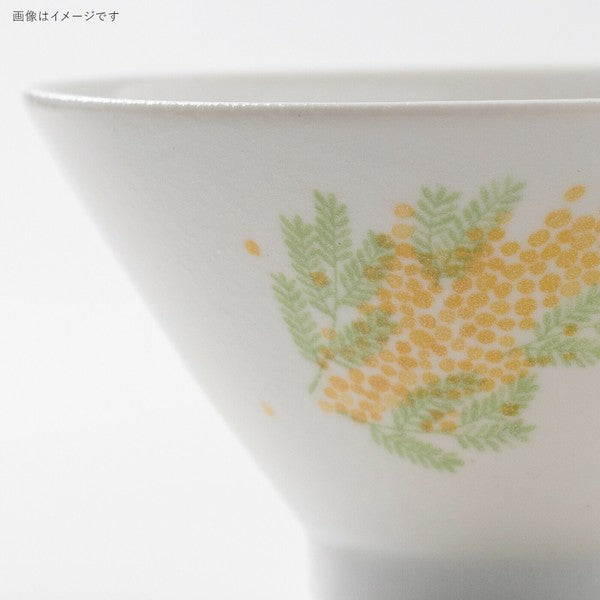 日本製 美濃燒 含羞草白釉碗盤 | 陶瓷碗 飯碗 圓盤 淺盤 多用碗 簡約北歐