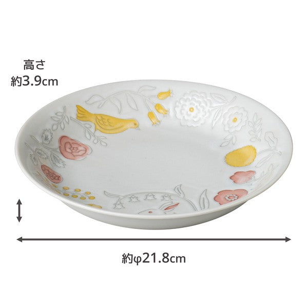 日本製 小倉陶器 花園碗盤禮盒組 | 深盤 義大利麵盤 咖哩盤 水果碗 入厝