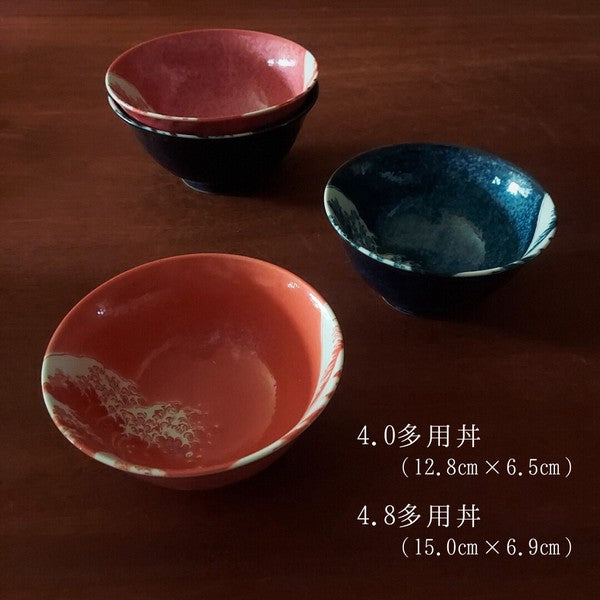 日本製 神奈川沖浪裏 窯變陶瓷碗盤系列 | 拉麵碗 陶瓷碗盤 富士山 窯變