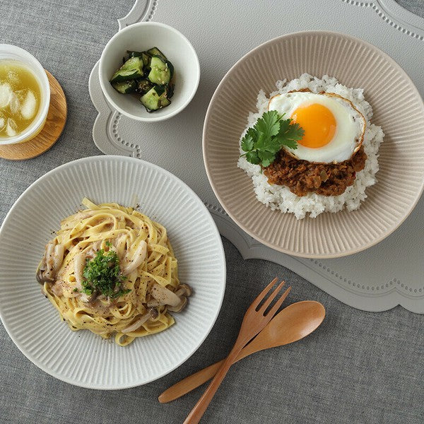 日本製 美濃燒 EAST 義大利麵盤 23cm | 陶瓷盤 深盤 圓盤 多用盤 輕量盤