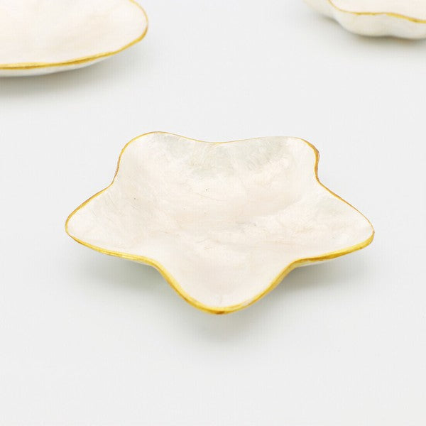 日本進口 金邊透明貝殼光澤托盤 | 飾品盤 戒指盤 展示盤 樹脂塗層耐用