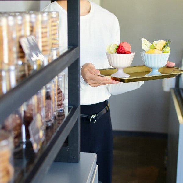 日本製 波佐見燒 和山窯 花邊甜點杯 | 聖代杯 冰淇淋杯 優格杯 布丁杯 陶瓷高腳杯 沙拉小菜碗