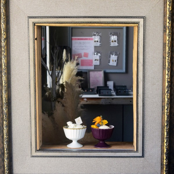 日本製 波佐見燒 和山窯 花邊甜點杯 | 聖代杯 冰淇淋杯 優格杯 布丁杯 陶瓷高腳杯 沙拉小菜碗