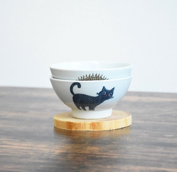 日本製 波佐見燒 可愛陶瓷動物飯碗 | Nordic Animals 北歐風飯碗 輕巧耐用 兒童碗 小碗