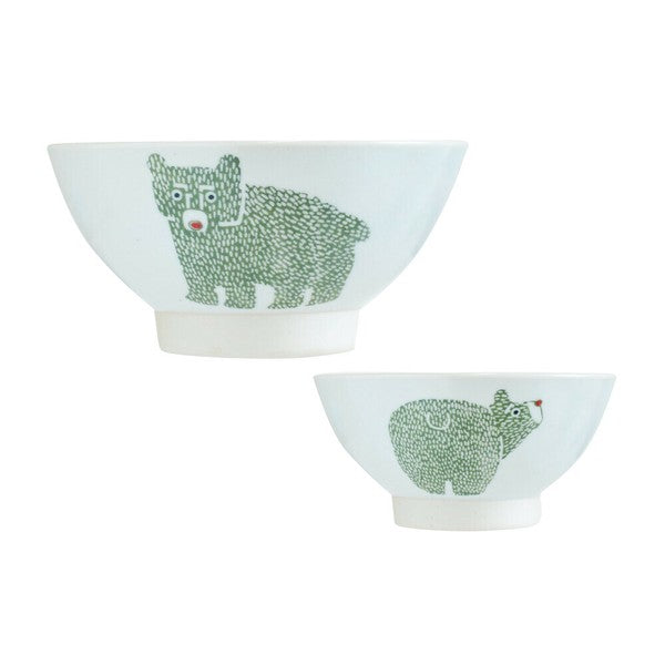 日本製 波佐見燒 可愛陶瓷動物飯碗 | Nordic Animals 北歐風飯碗 輕巧耐用 兒童碗 小碗