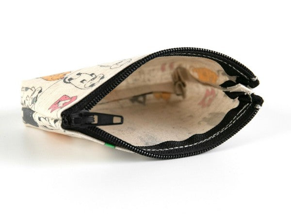 日本製 手工動物造型零錢包 北極熊 柴犬 刺蝟 收納包 信用卡包 票卡夾