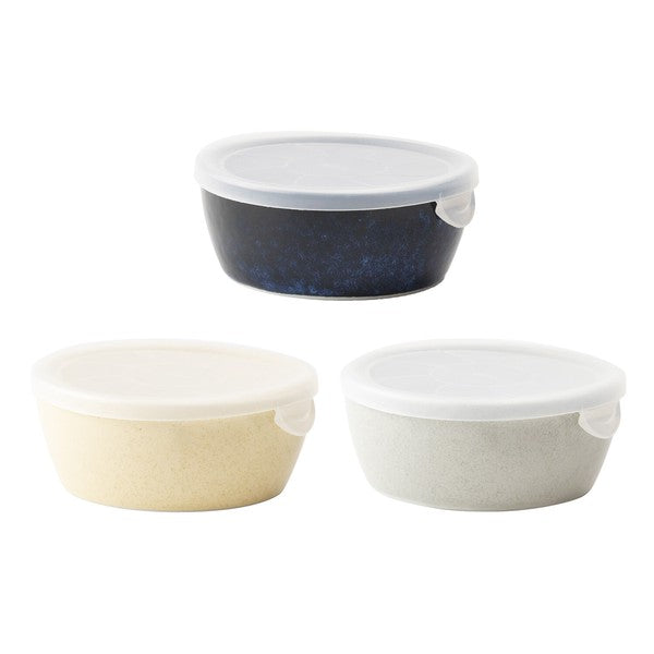 日本製 美濃燒 palette 含蓋陶瓷保鮮碗 | 微波碗 帶蓋碗 麥片碗 水果碗