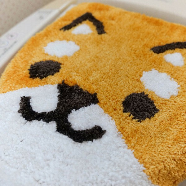 日本 TOMO 柴犬 海龜 馬桶地墊 兩入組 | 浴室地墊 地毯地墊 馬桶腳踏墊