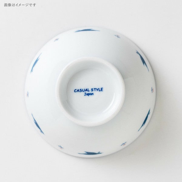 日本製 美濃燒 飛燕飯碗 | 茶碗 湯碗 吳須染付