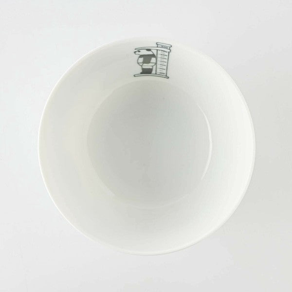 日本製 美濃燒 熊貓測量身高碗 890cc | 大碗 丼飯碗 湯碗 飯碗 陶瓷碗 北歐風