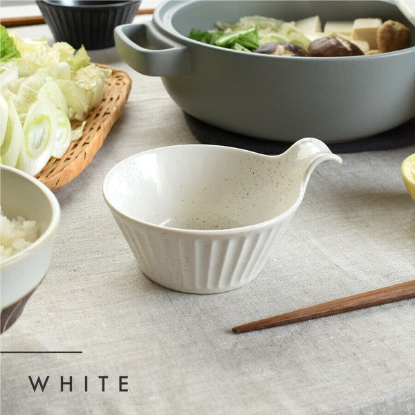 日本製 美濃燒 SOGI 附把手陶瓷碗 | 把手碗 濃湯碗 沙拉碗