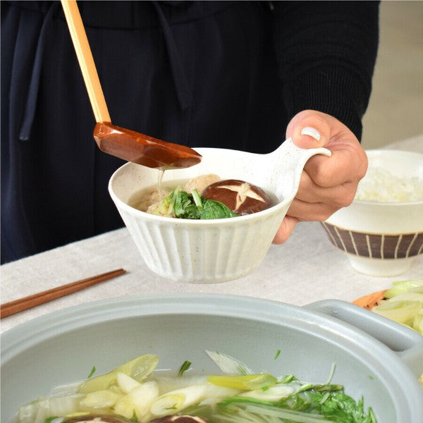 日本製 美濃燒 SOGI 附把手陶瓷碗 | 把手碗 濃湯碗 沙拉碗