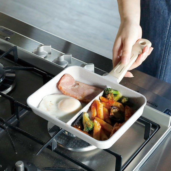 日本 CB Japan COPAN 鋁合金IH爐分隔式平底鍋 | 煎鍋 早午餐鍋 兩格鍋