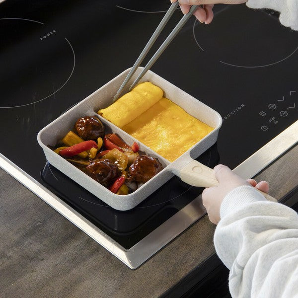 日本 CB Japan COPAN 鋁合金IH爐分隔式平底鍋 | 煎鍋 早午餐鍋 兩格鍋