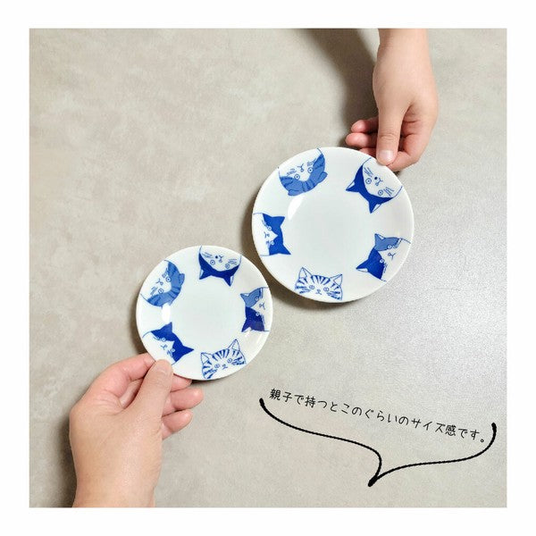 日本製 美濃燒 SHICHITA 貓咪餐盤10/12公分 | 陶瓷盤 餐盤 水果盤 貓咪盤