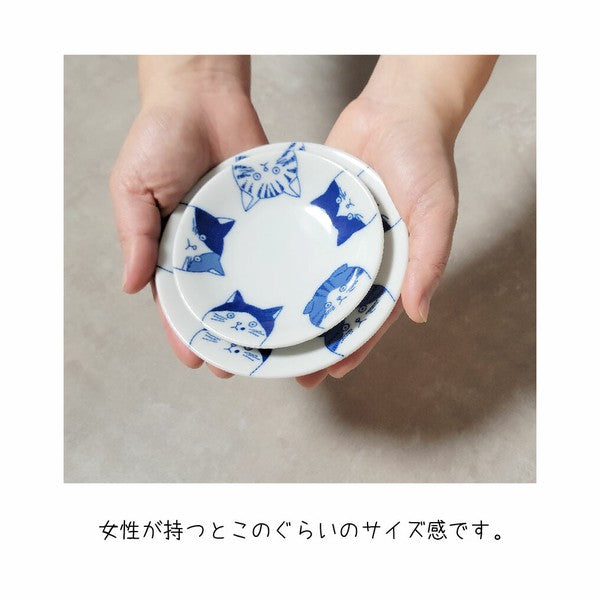 日本製 美濃燒 SHICHITA 貓咪餐盤10/12公分 | 陶瓷盤 餐盤 水果盤 貓咪盤