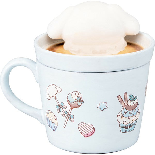 日本 正版三麗鷗 Sanrio 立體拉花造型馬克杯 | 陶瓷杯 把手杯 拉花杯蓋 美樂蒂 酷洛米