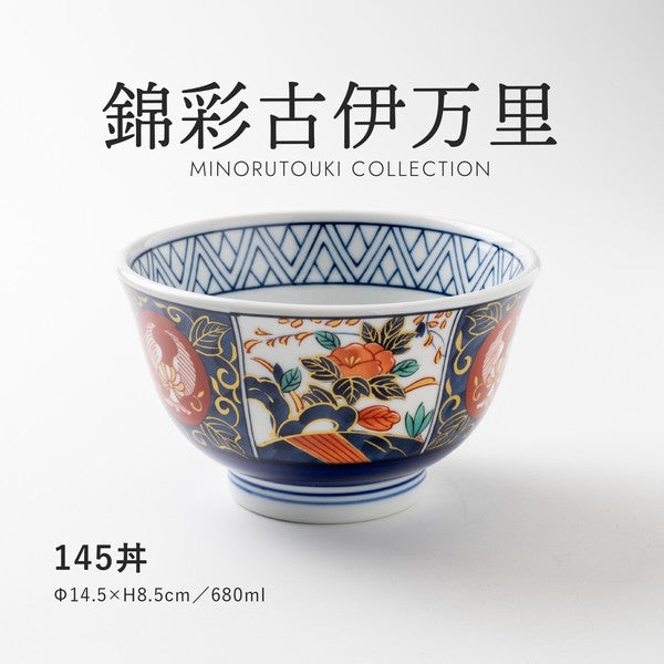 日本製 美濃燒 錦彩古伊萬里 多用碗 | 丼飯碗 煮物缽 碗盤 拉麵碗 湯碗 日本碗 宮廷風