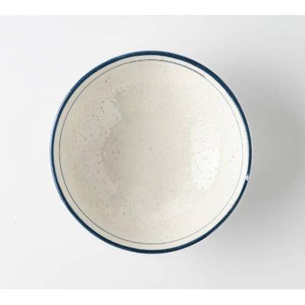 日本製 萬古燒 波千鳥餐碗 12cm|青海波 千鳥 - 富士通販