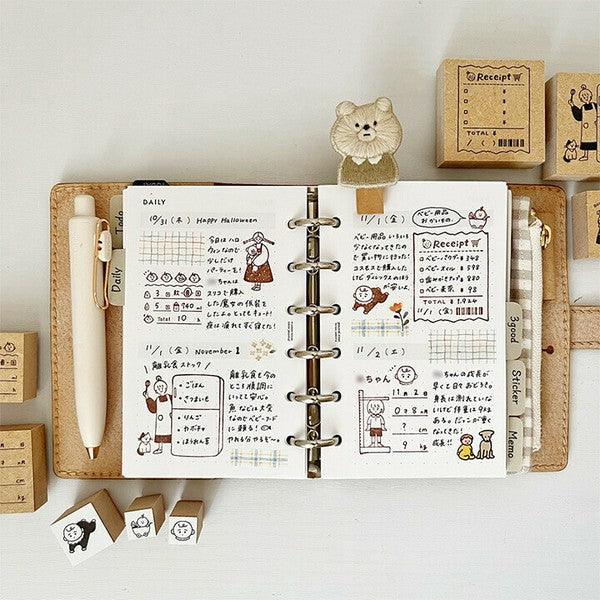 日本製 Stamp Marche 手帳素材印章 多款 | 橡皮章 手帳印章 子彈筆記