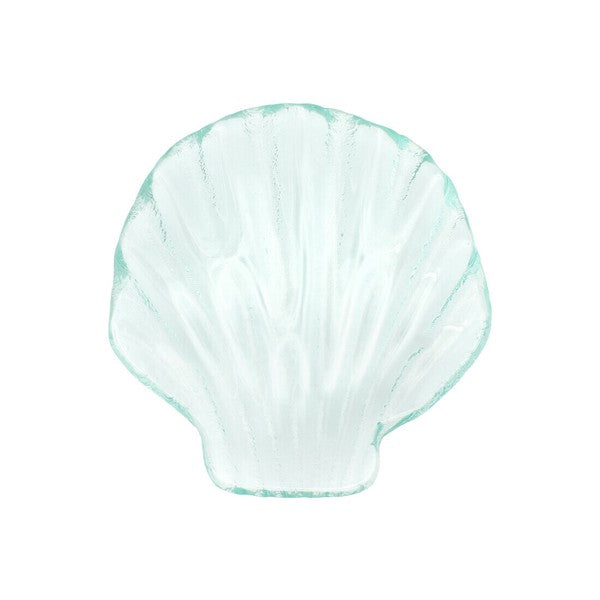 日本進口 玻璃透明貝殼造型盤 | 清涼夏日風 多用途托盤 首飾盤 展示盤