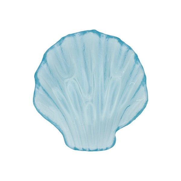 日本進口 玻璃透明貝殼造型盤 | 清涼夏日風 多用途托盤 首飾盤 展示盤