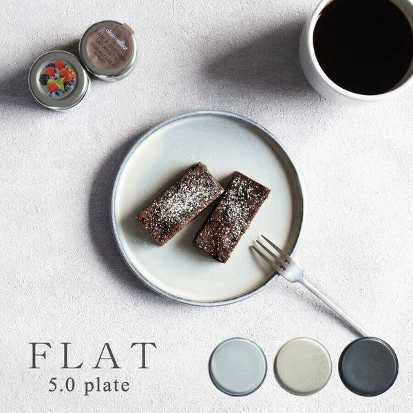 日本製 美濃燒 黑陶粉印甜點盤 | 甜點盤 蛋糕盤 飾品盤