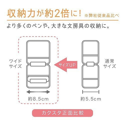日本 SONiC Kakusta 寬版矽膠筆袋 | 便攜式筆筒 文具收納 立體鉛筆盒 可站立鉛筆盒