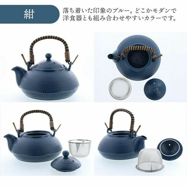 日本 南部鐵器 土瓶茶具 | 附濾網 四色 土瓶蒸 煎茶壺 煎茶碗