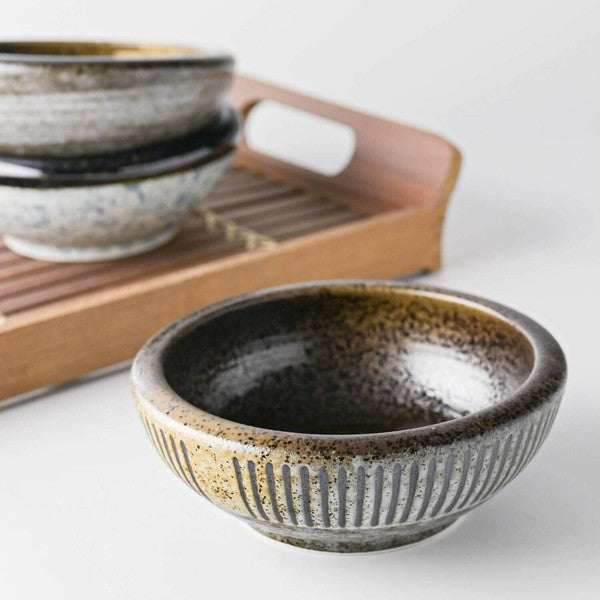 日本製 美濃燒 手工十草線條碗 | 甜點碗 沙拉碗 小菜碗 手工碗