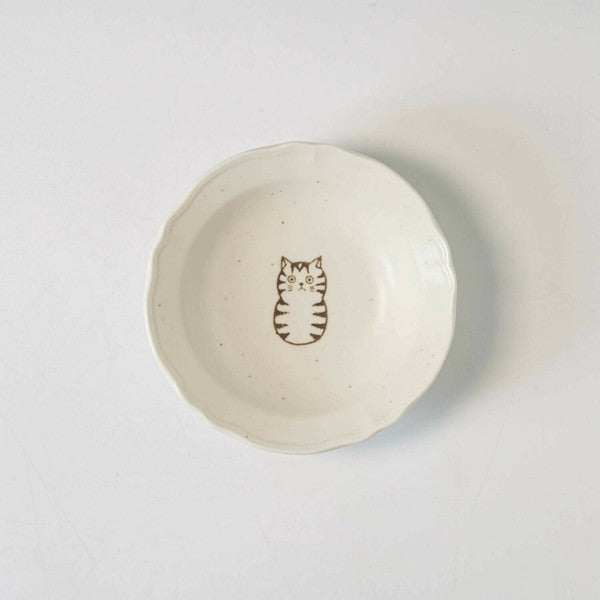 日本製 美濃燒 SHICHITA 新款貓咪小碟 | 小碟子 點心盤 陶瓷碟 醬油碟