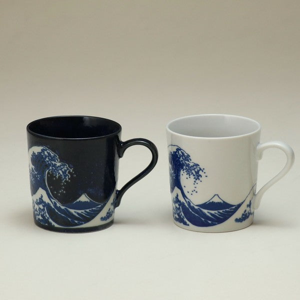 日本製 浮世繪 神奈川沖浪裏 馬克杯 附木盒 | 送禮 浪に富士 葛飾北齋