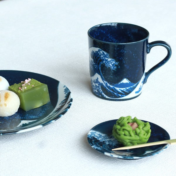 日本製 浮世繪 神奈川沖浪裏 馬克杯 附木盒 | 送禮 浪に富士 葛飾北齋