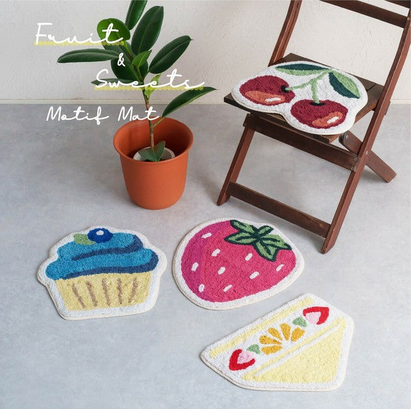 日本 Joujoulier 太可愛水果地墊 椅墊 | 2025春夏新品 玄關 臥室 腳踏墊