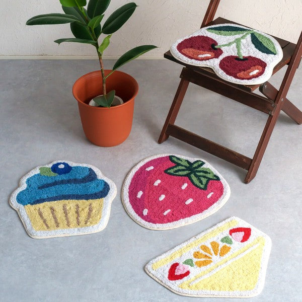 日本 Joujoulier 太可愛水果地墊 椅墊 | 2025春夏新品 玄關 臥室 腳踏墊