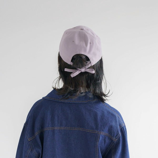 日本 Gloria 100%棉 蝴蝶結休閒棒球帽 | 後綁帶 老帽 鴨舌帽 休閒帽 時尚帽子 蝴蝶結帽