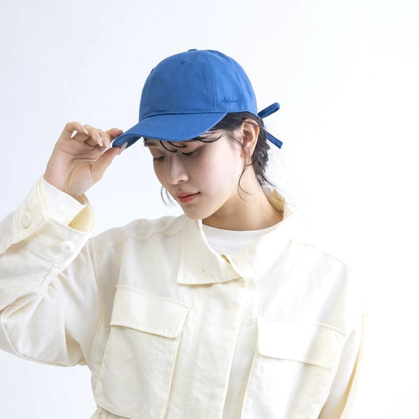 日本 Gloria 100%棉 蝴蝶結休閒棒球帽 | 後綁帶 老帽 鴨舌帽 休閒帽 時尚帽子 蝴蝶結帽