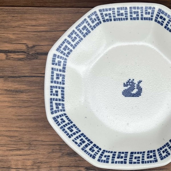 日本製 美濃燒 中華雷紋龍碗盤 | 高台碗 拉麵碗 八角 餃子盤 中華風 吉祥碗