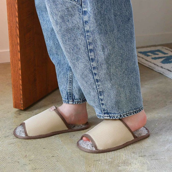 日本 POST GENERAL 纖維透氣室內拖鞋 23-28cm | 可水洗 排汗 涼爽 消臭 居家拖鞋