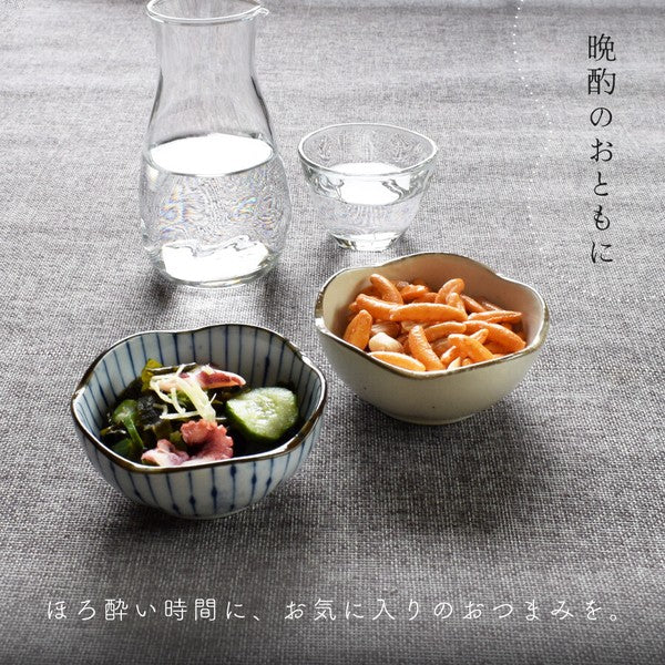 日本製 美濃燒 陶瓷梅形3.0小鉢 | 優格碗 前菜碗 沙拉碗 小碗 小餐碗 小碟子 醬料碟 多用途小鉢