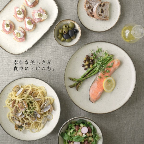 日本製 美濃燒 CRETE 米色圓盤 深盤 | 6吋/8吋盤 點心盤 麵包盤 義大利麵盤