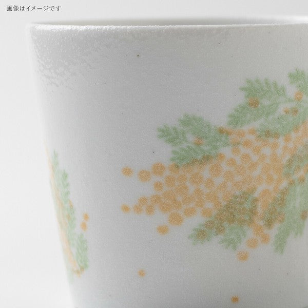 日本製 美濃燒 mimosa 含羞草馬克杯 325ml | 陶瓷杯 茶杯 咖啡杯