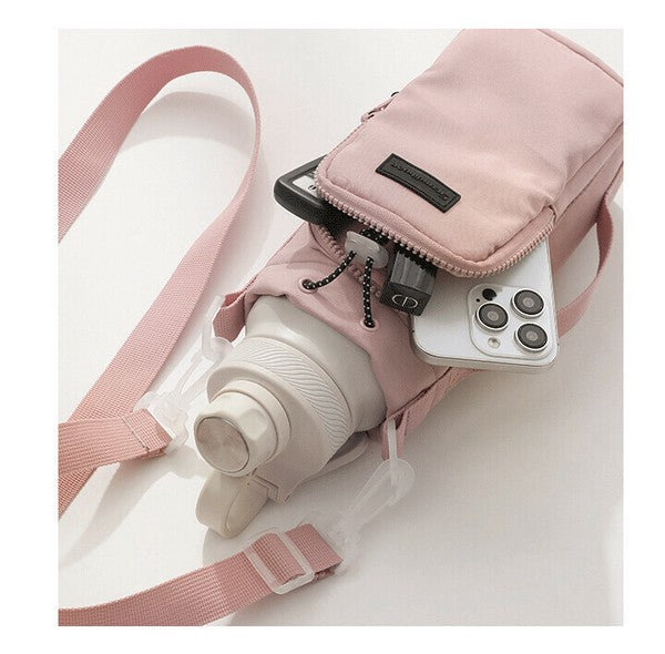 日本 LIZDAYS 防水 手機水壺隨身側背包 | 斜背水壺袋 時尚水壺袋 水壺背帶