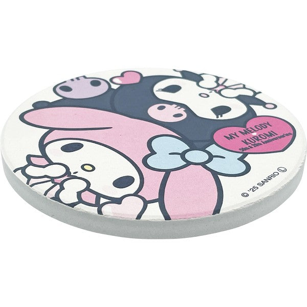 日本 三麗鷗 正版珪藻土吸水杯墊 | 硅藻土杯墊 吸水 可愛杯墊 陶瓷軟木杯墊