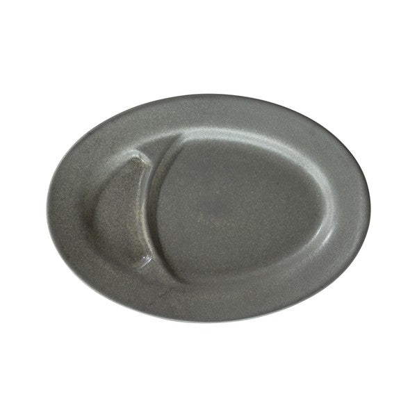 日本製 陶瓷分隔盤 可放醬料 | 餃子盤 分隔餐盤 橢圓分隔盤 生魚片 日式餐盤 醬料盤