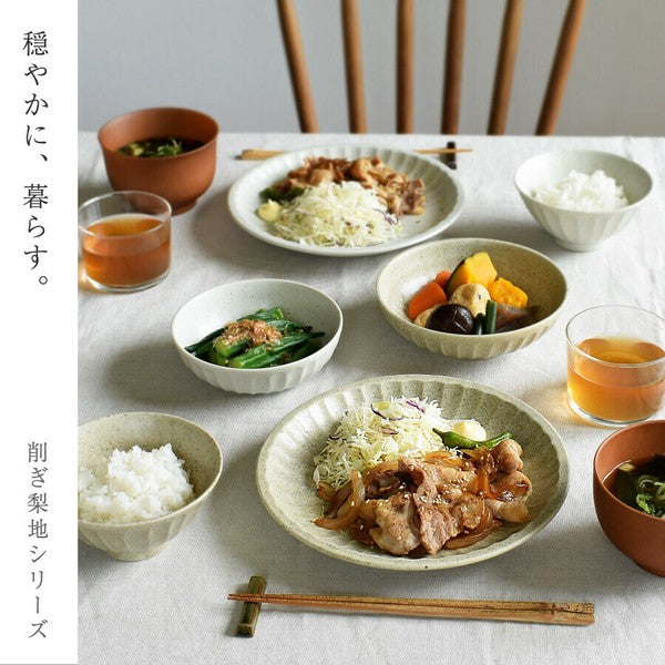 日本製 美濃燒 粉引令和 碗盤 | 陶瓷碗盤 湯碗 大缽 粗陶 職人手感