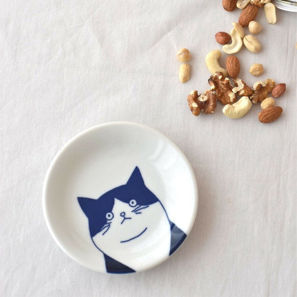 日本製 美濃燒 SHICHITA 貓咪圖案11公分盤 | 餐盤 盤子 甜點盤 分菜盤 陶瓷盤 貓奴必收